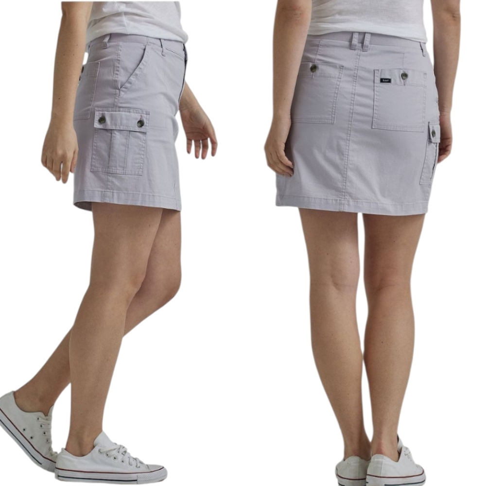 Lee Flex-To-Go Skort Size 6M‎ Deep Fog  Cargo Pocket Y2K Utility Vibes NWT